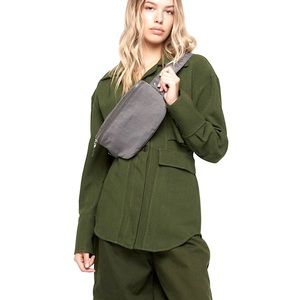 Matt & Nat Grey Fanny Pack Oam Wik Waistbag Silver